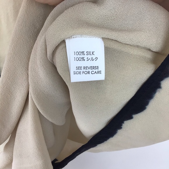 VIVIANA UCHITEL Dyed Silk V-Neck wrap Blouse S-M - Picture 4 of 7